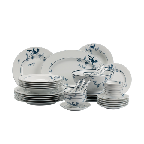  Bộ đồ ăn Âu-Á 44 sản phẩm - Hoàng Cung - Lạc Hồng 