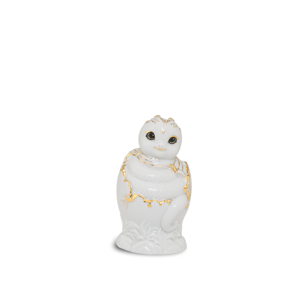 Tượng Rắn Phúc Thái 9.8 cm - Trắng
