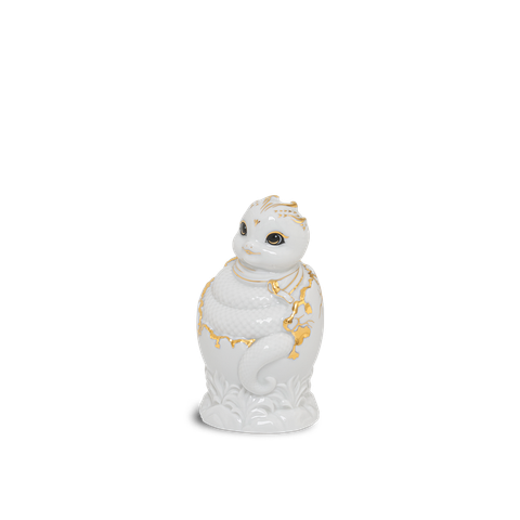  Tượng Rắn Phúc Thái 9.8 cm - Trắng 