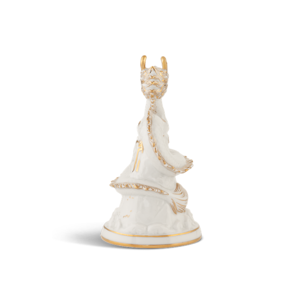Tượng rồng Long Phù Đại Khánh 13.5 cm - Màu Trắng