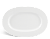 Dĩa oval 32 cm - Camellia - Trắng