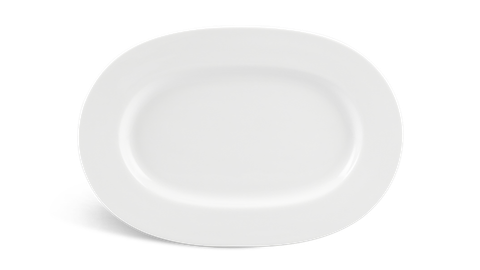  Dĩa oval 32 cm - Camellia - Trắng 