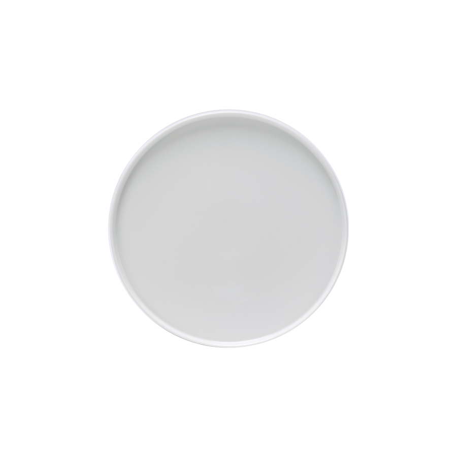 Dĩa tròn cạnh đứng - timeless - trắng