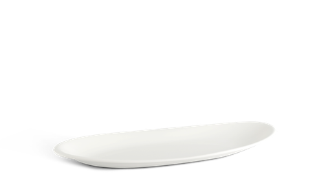  Khay oval cạn 47 x 14 cm - Anh Vũ - Trắng Ngà 