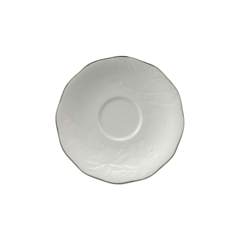  Dĩa lót chén 15 cm - Sen IFP - Chỉ Bạch Kim 