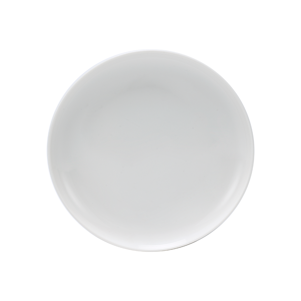 Dĩa tròn (ke) - timeless - trắng