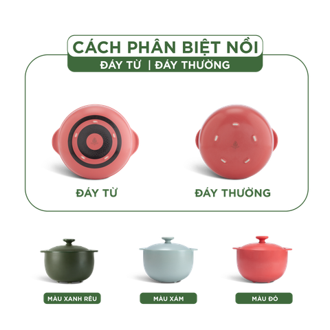  Nồi dưỡng sinh Vesta (Nồi tròn cao) 3.0 L + nắp (CK) (bếp từ) - Màu Đỏ 2 