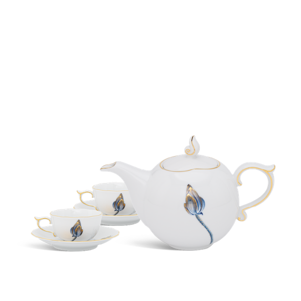 Bộ trà 0.7 L - Mẫu Đơn - Tịnh Tâm Vàng