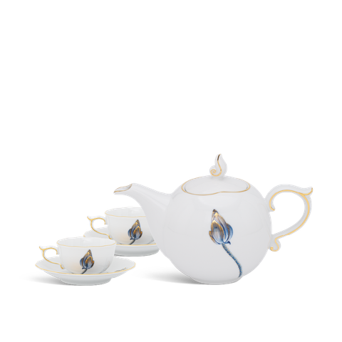  Bộ trà 0.7 L - Mẫu Đơn - Tịnh Tâm Vàng 