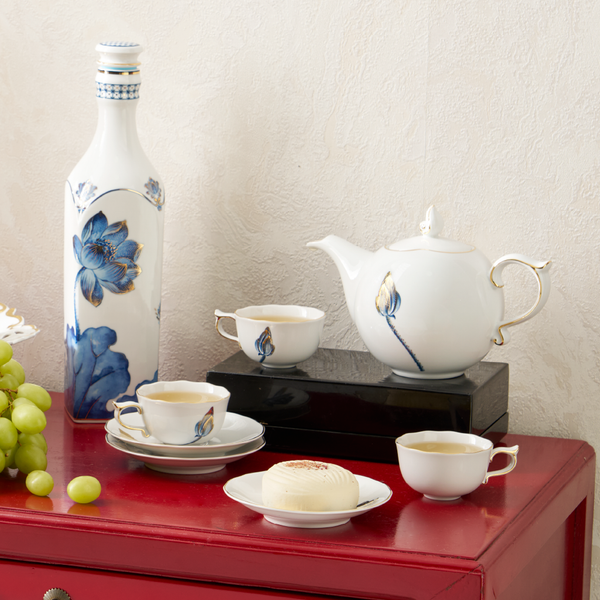 Bộ trà 0.7 L - Mẫu Đơn - Tịnh Tâm Vàng