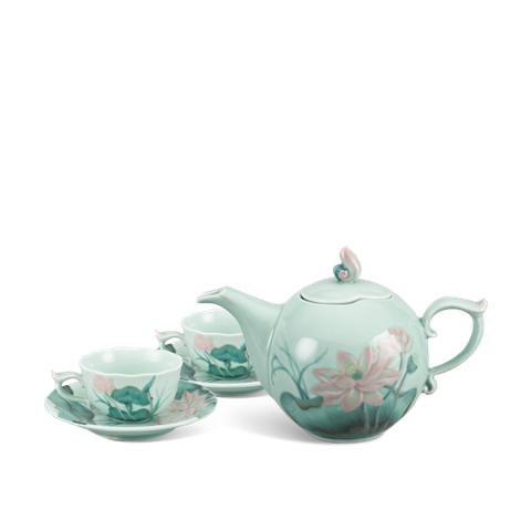  Bộ trà 0.7 L - Sen - Trang trí 