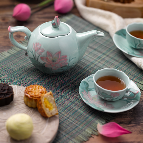  Bộ trà 0.7 L - Sen - Trang trí 
