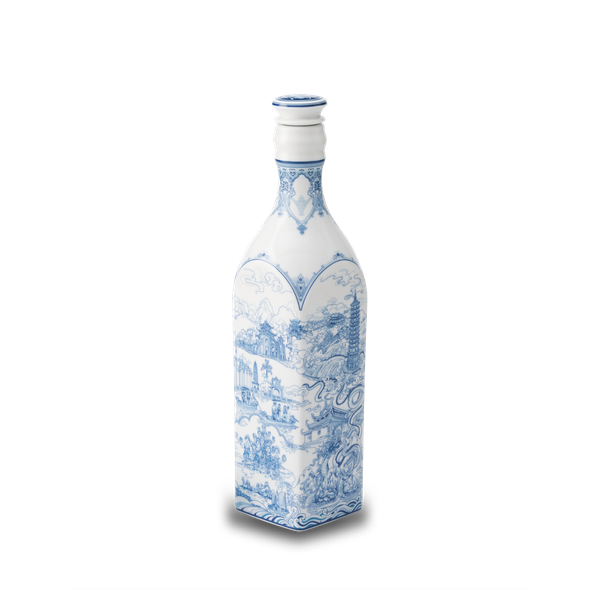 Chai sứ dưỡng sinh vuông 1.0 L + nắp (K1) - Dưỡng Sinh - Nam Quốc - Đồng Bằng Bắc Bộ