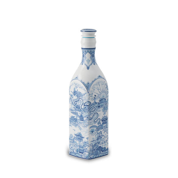 Chai sứ dưỡng sinh vuông 1.0 L + nắp (K1) - Dưỡng Sinh - Nam Quốc - Hà Nội