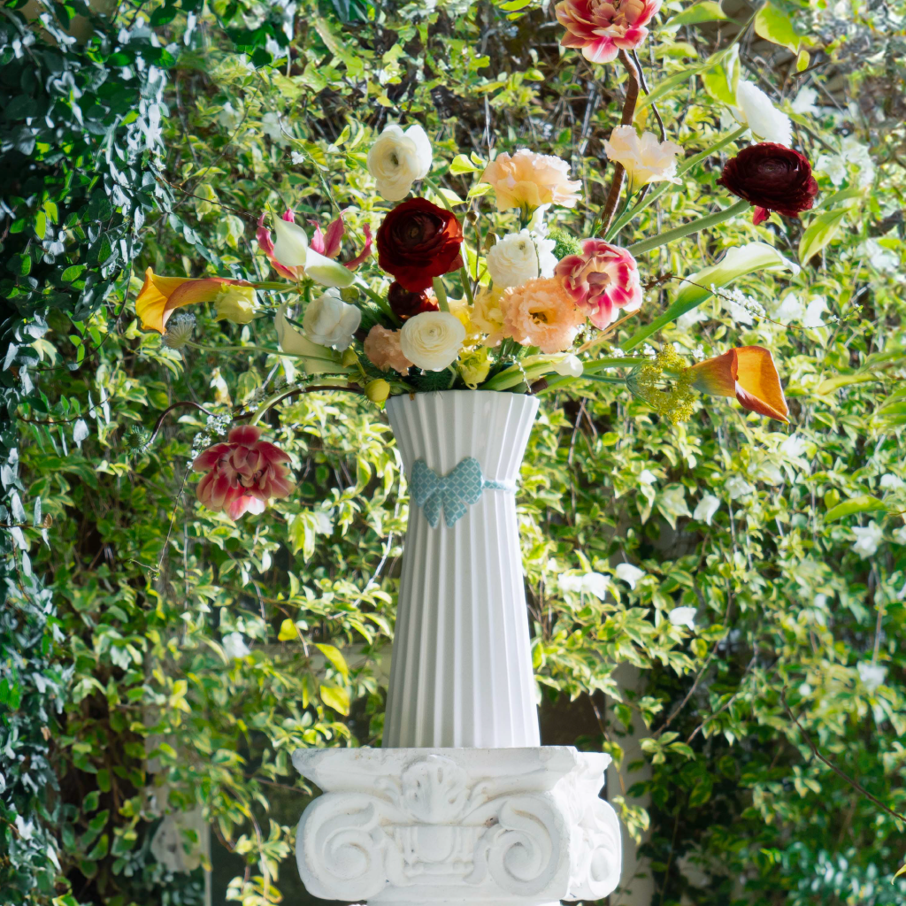 Bình hoa Thanh Tú 30 cm - Nơ Xanh Dương