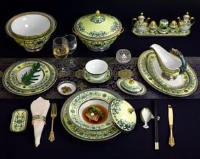 Bộ đồ ăn 6 người Âu-Á 82 sản phẩm - Hoàng Cung - Hoàng Liên