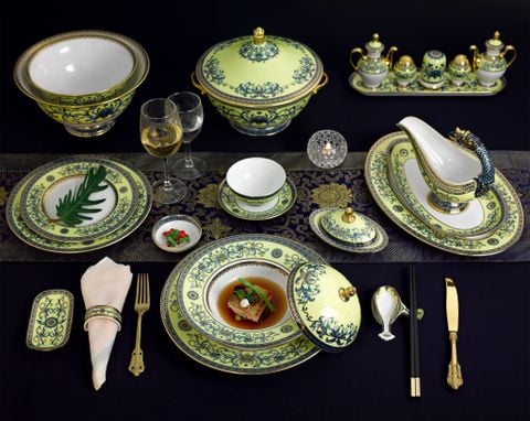  Bộ đồ ăn 6 người Âu-Á 82 sản phẩm - Hoàng Cung - Hoàng Liên 