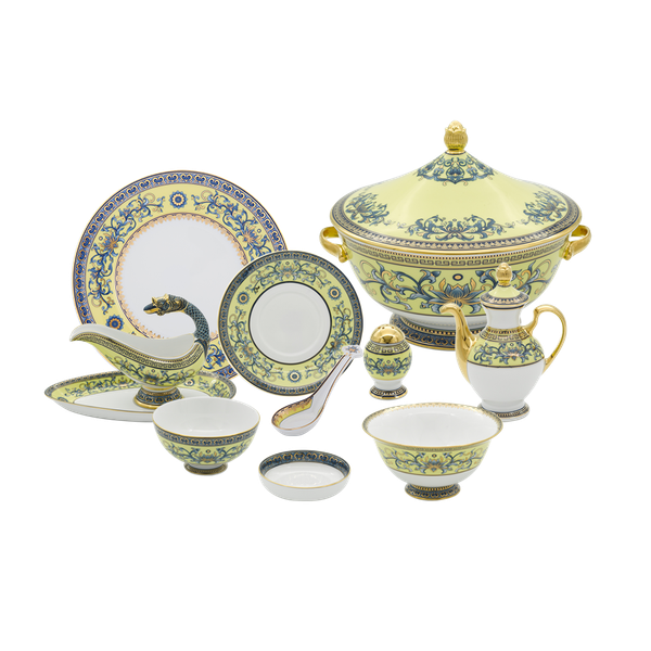 Bộ đồ ăn 6 người Âu-Á 82 sản phẩm - Hoàng Cung - Hoàng Liên