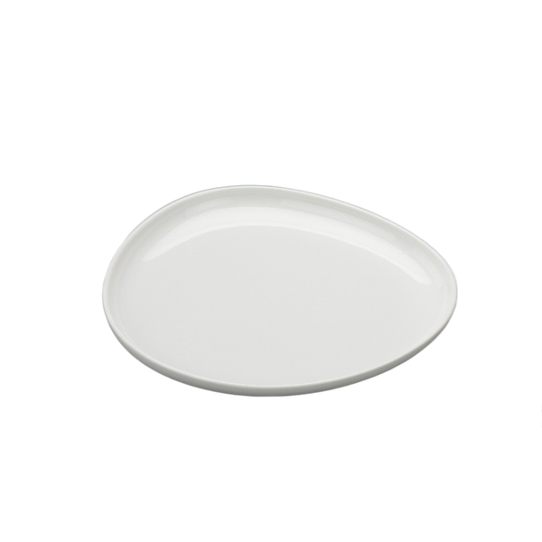 Dĩa tam giác tròn cạn 24 cm - Gourmet - Trắng Ngà