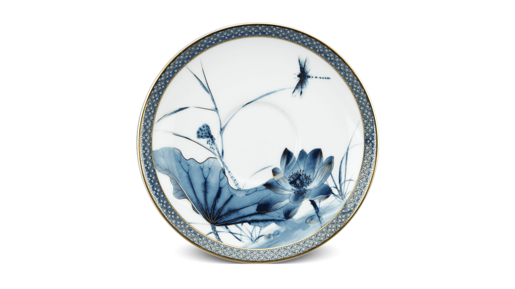 Dĩa lót chén 15 cm - Hoàng Cung - Sen Vàng