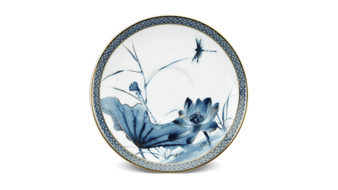  Dĩa lót chén 15 cm - Hoàng Cung - Sen Vàng 