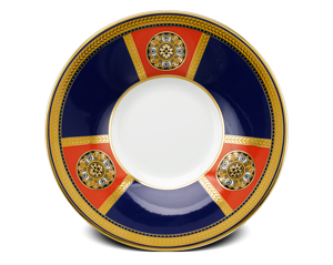 Dĩa lót chén 15.5 cm - tulip trắng - trống đồng