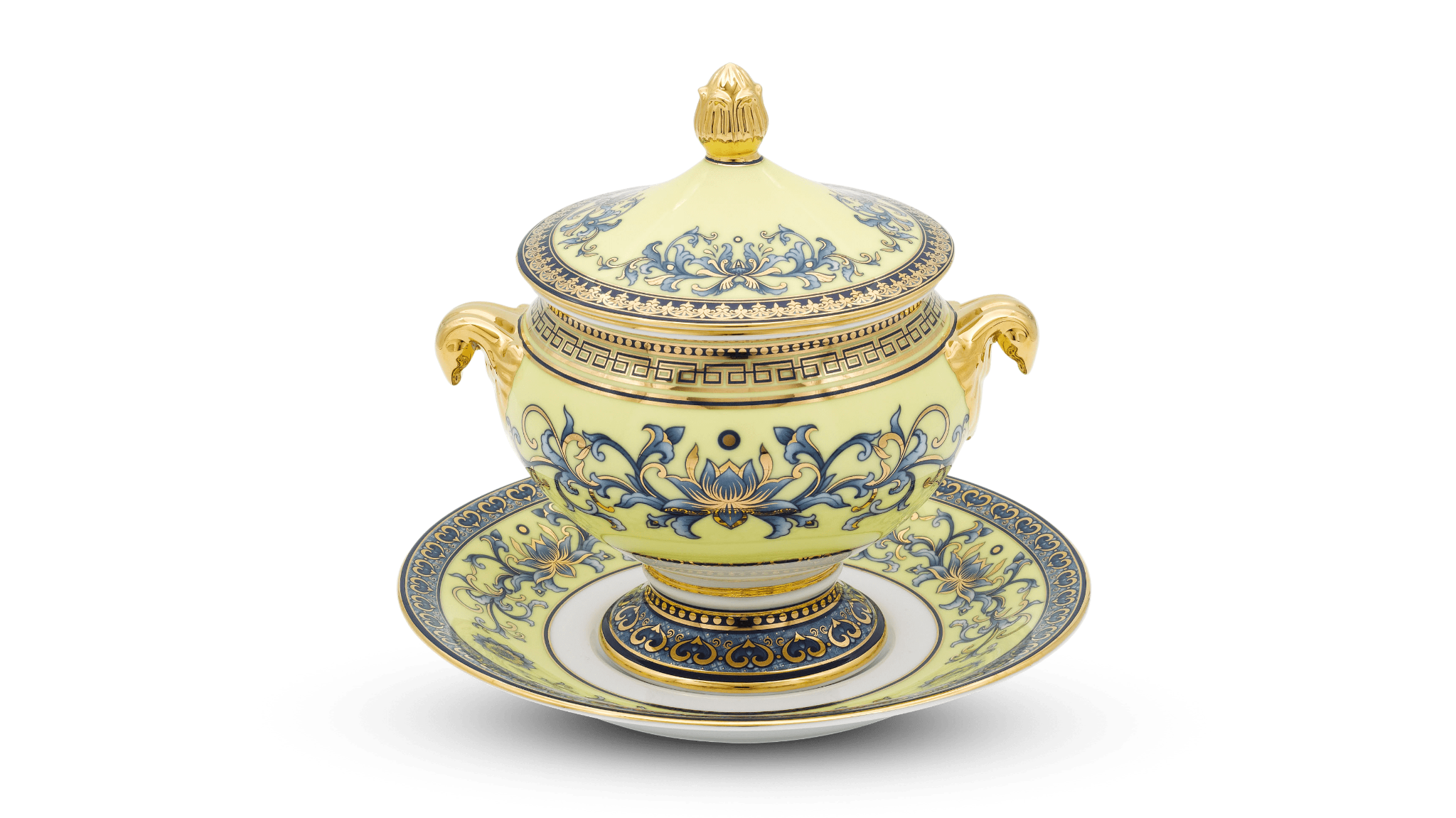 Dĩa lót thố súp 17 cm - hoàng cung - hoàng liên