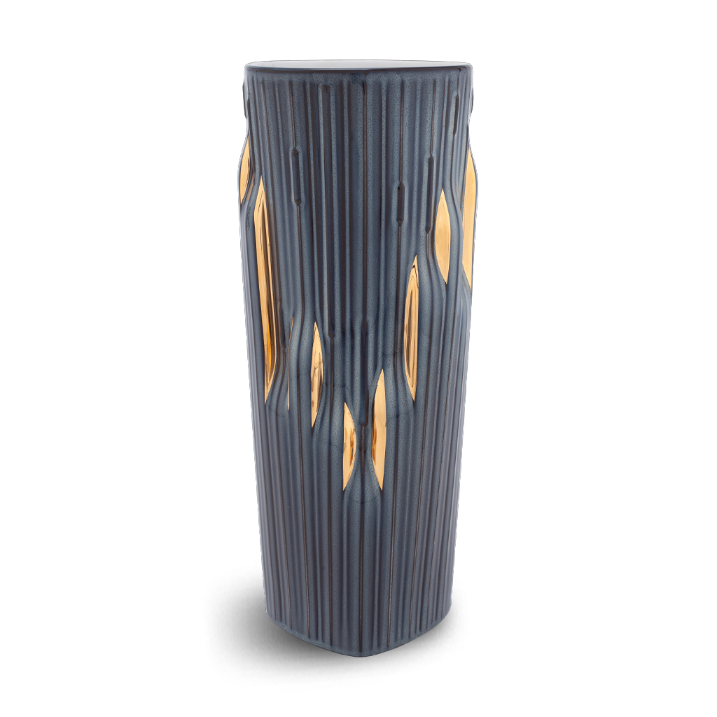 Bình hoa Hoàng Kim 30 cm - Hỏa Biến Xanh Dương