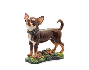 [GT] Chó Chi Hua Hua 24.5 cm - Tượng - Nâu