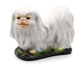  Chó Bắc Kinh 29 cm - Tượng - Trắng 