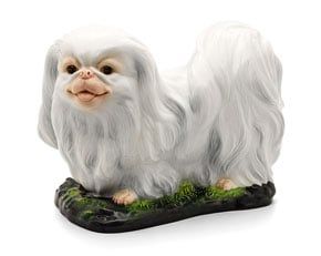 Chó Bắc Kinh 29 cm - Tượng - Trắng