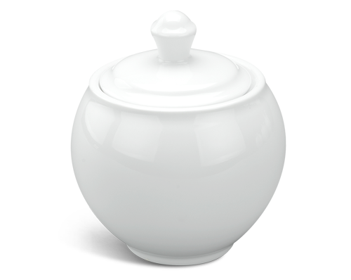 Chén đường 8 cm + nắp - Camellia - Trắng