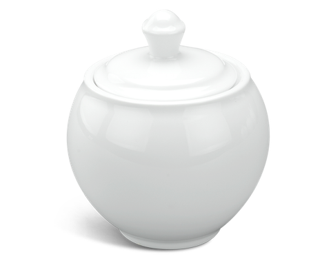  Chén đường 8 cm + nắp - Camellia - Trắng 