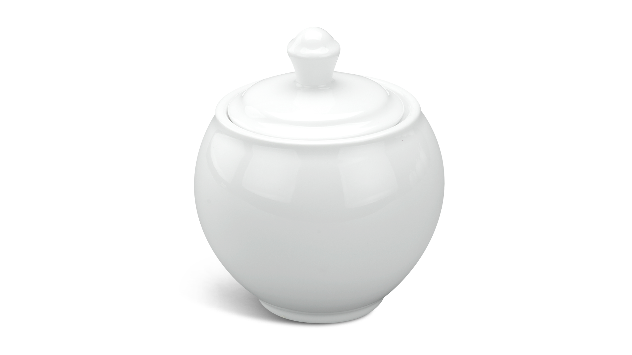 Chén đường 8 cm + nắp - Camellia - Trắng