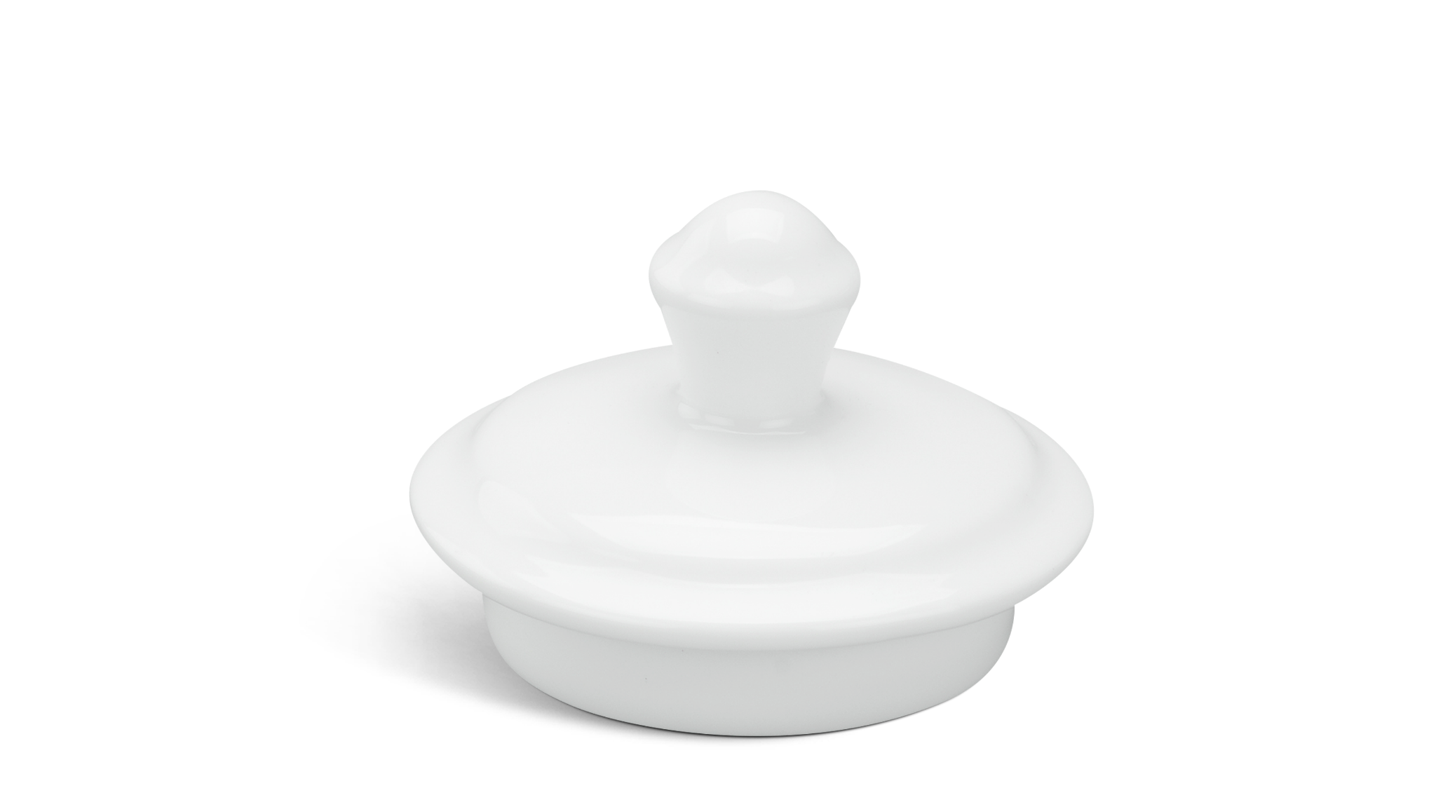 Chén đường 8 cm + nắp - Camellia - Trắng