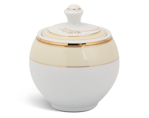 Chén đường 8 cm + nắp - camellia - hương biển kem