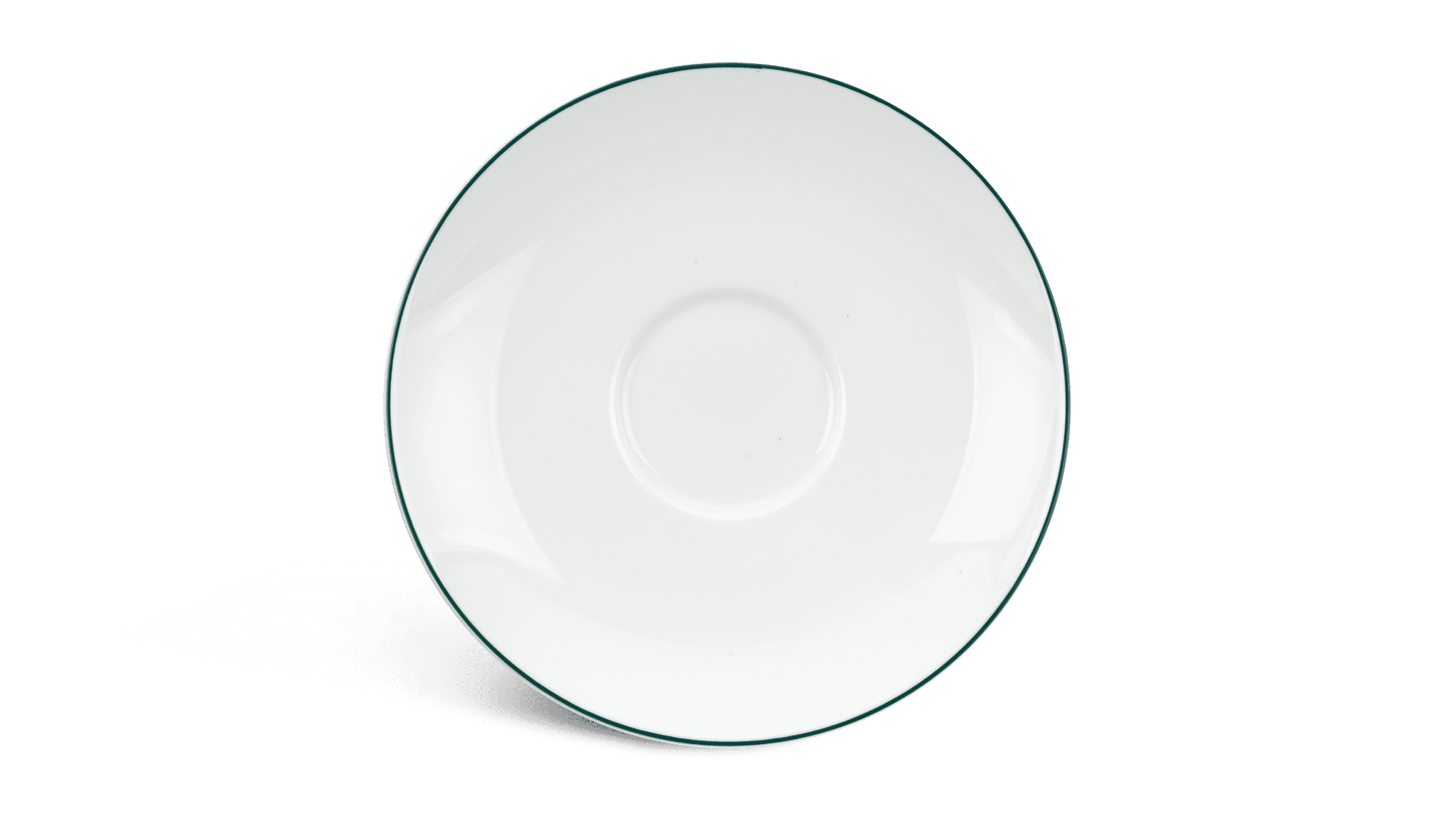 Dĩa lót chén - jasmine - chỉ xanh lá