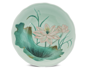 Dĩa tròn sâu 20 cm - Sen Màu