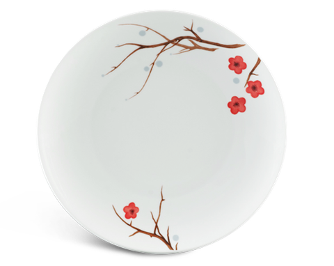  Dĩa tròn ảo 22 cm - Daisy - Hồng Mai 