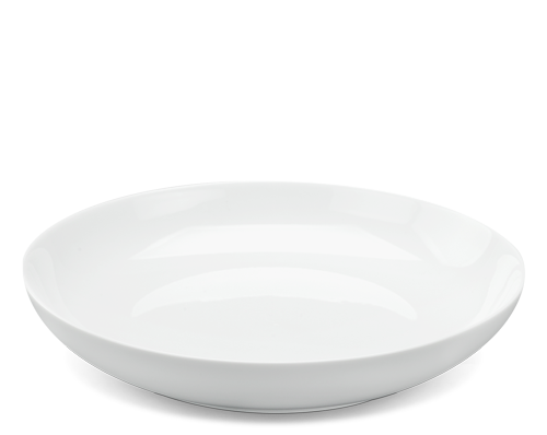 Dĩa sâu lòng 23 cm - camellia - trắng