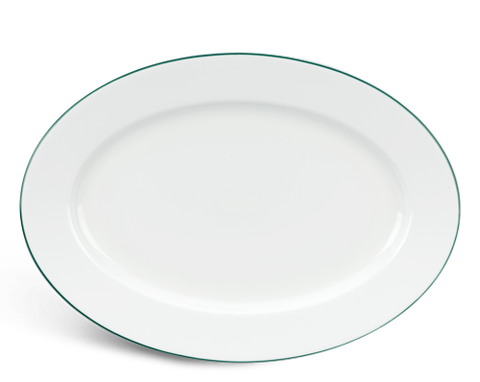  Dĩa oval - Jasmine - Chỉ Xanh Lá 