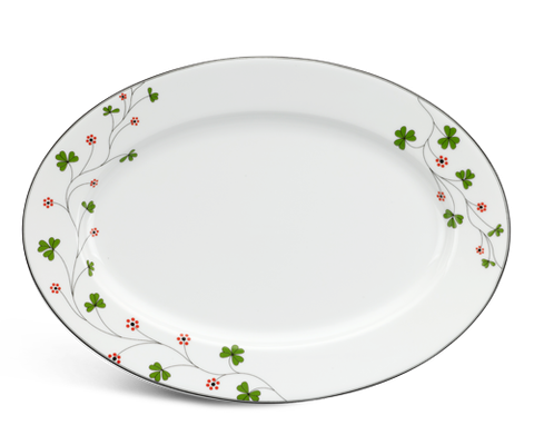  Dĩa oval 32 cm - Jasmine - Hoa May Mắn 