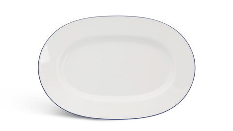  Dĩa oval 32 cm - Camellia - Chỉ Xanh Dương 