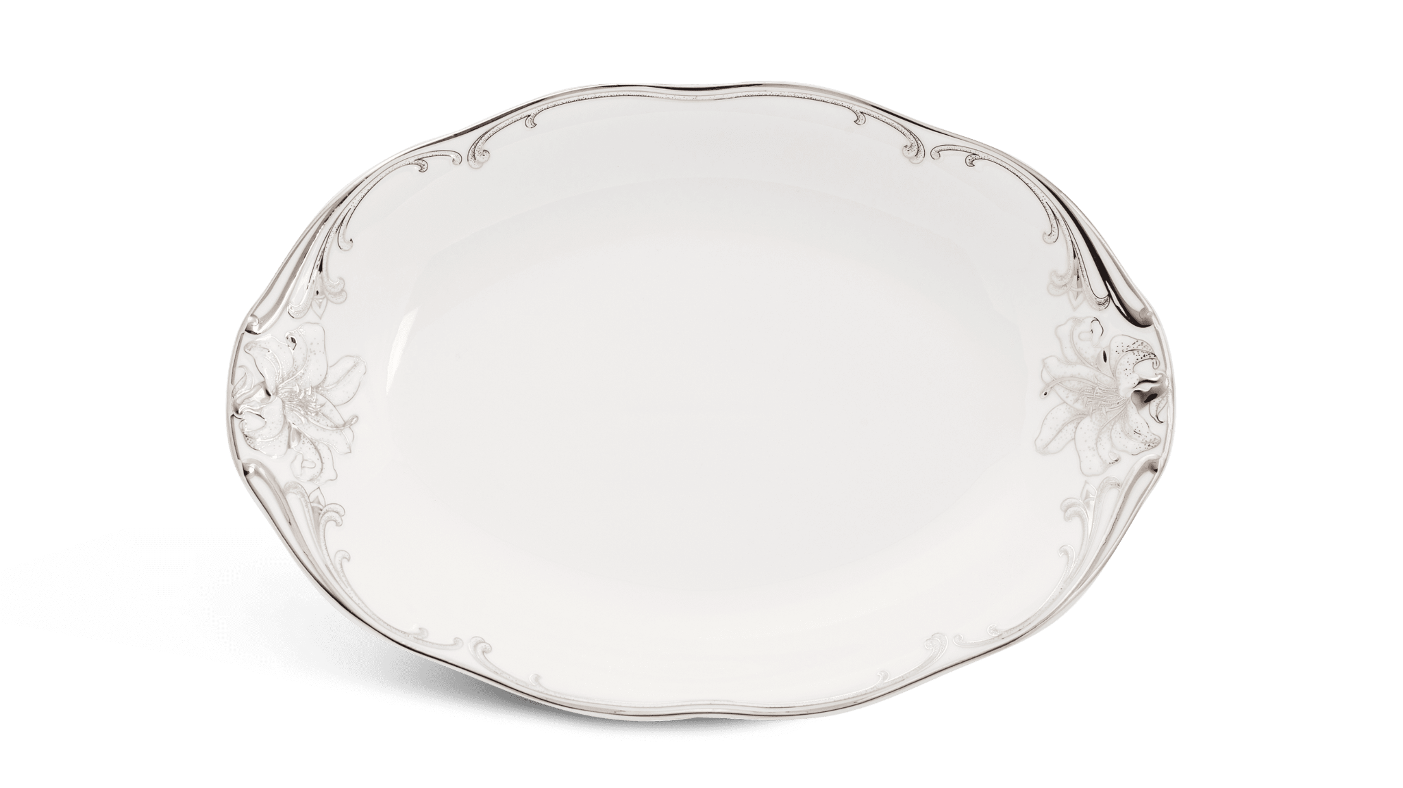 Dĩa oval 32 cm - Đài Các - Trang trí Bạch Kim