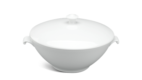  Thố + nắp - Daisy - Trắng 