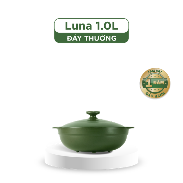 Nồi dưỡng sinh Luna (Nồi cạn) 1.0 L + nắp (CK)