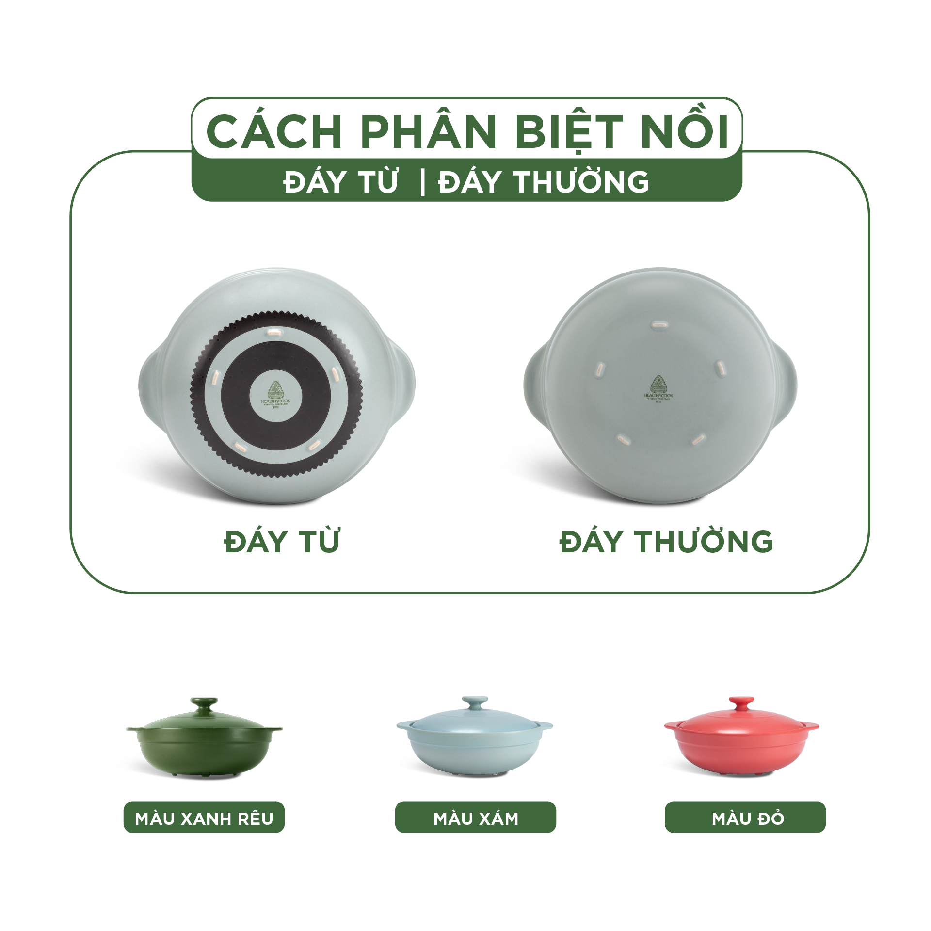 Nồi dưỡng sinh Luna (Nồi cạn) 2.0 L + nắp (CK) (bếp từ) - Màu Xám 2