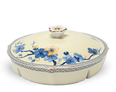  Khay mứt 5 ngăn 24 cm + Nắp - Misc Assortment - Hoa Mai Phú Quý (B) 