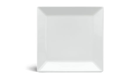  Dĩa vuông lá 25 cm - Daisy - Trắng 