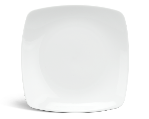 Dĩa vuông ảo 27 cm - misc assortment - trắng